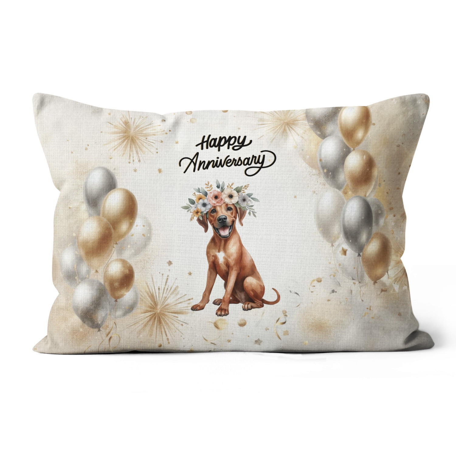 Happy Anniversary Rhodesian Ridgeback Celebrates Wedding Love Family ...