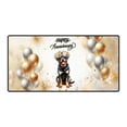 thumbnail image 1 of Happy Anniversary Rottweiler Celebrates Wedding Love Family Party Desk Mat Full Keyboard Mouse Pad Rottie Dog Lover Gifts Idea Large Mousepad - 01015, 1 of 5