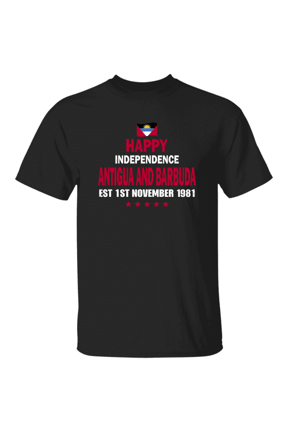 Happy Antigua And Barbuda Flag Day Est 1St November 1981 Barbud Proud Independence Celebration T-Shirt