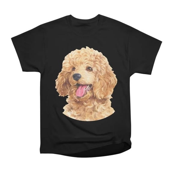 Happy Apricot Toy Poodle Art