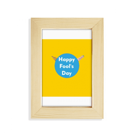 Happy April Fools Art Deco Fashion Desktop Display Photo Frame Picture Art Painting 5x7 inch