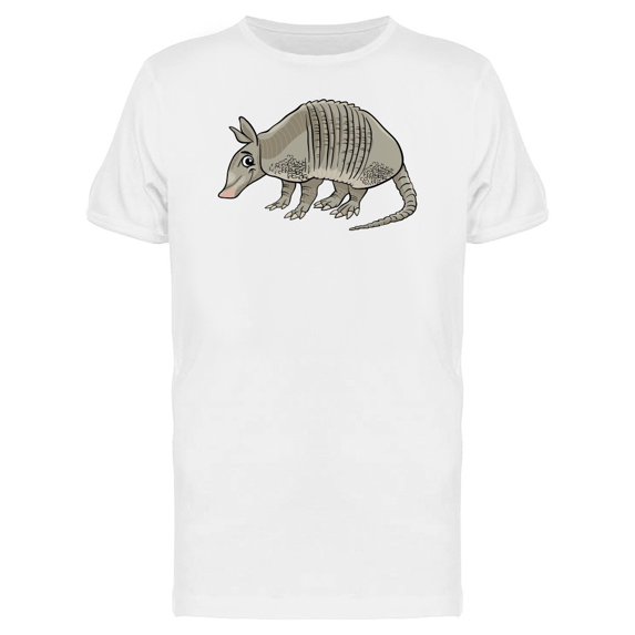 Happy Armadillo Cartoon Tee Men's -Image by Shutterstock