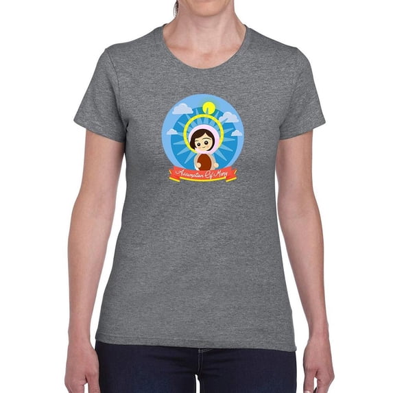 Happy Assumption Day T-Shirt Women -Image by Shutterstock, Female x-Large