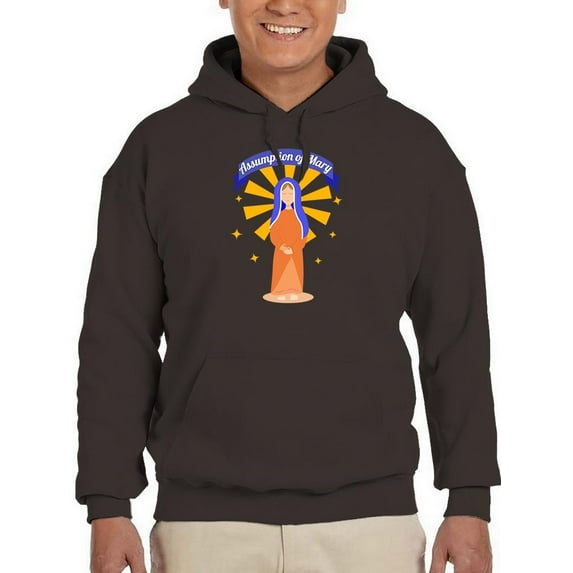 Happy Assumption Of Banner Hoodie Men -Image by Shutterstock, Male x-Large