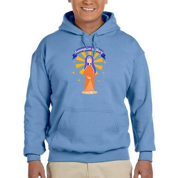Happy Assumption Of Banner Hoodie Men -Image by Shutterstock, Male x-Large