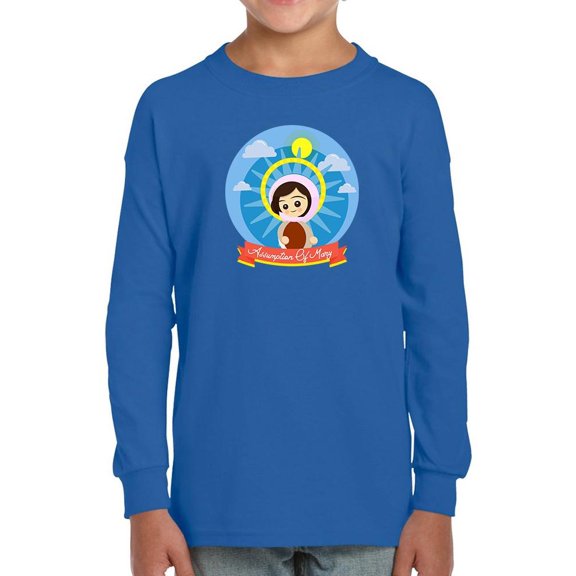 Happy Assumption Of Mary Cute Long Sleeve Toddler -Image by Shutterstock,  4 Toddler
