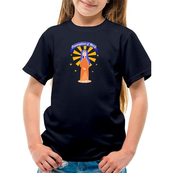 Happy Assumption Of Mary Day T-Shirt Juniors -Image by Shutterstock, x-Small