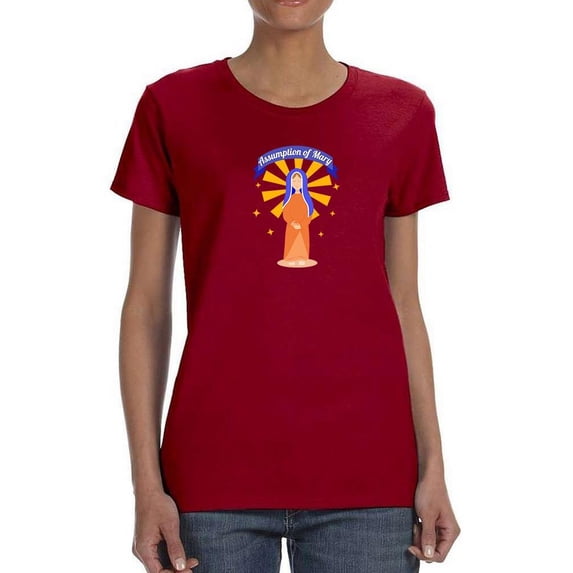 Happy Assumption Of Mary T-Shirt Women -Image by Shutterstock, Female Large