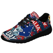 Happy AuStalia Day January6th Koala and Kangaroo AuStalia Shoes Sneakers for Women Men Black Size 13