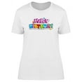 thumbnail image 1 of Happy B-Day Stars. T-Shirt Women -Image by Shutterstock, Female XX-Large, 1 of 2