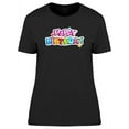 thumbnail image 1 of Happy B-Day Stars. T-Shirt Women -Image by Shutterstock, Female XX-Large, 1 of 2