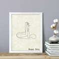 thumbnail image 1 of Happy Baby, 5 x 7 White FRAMED Print Yoga Wall Art, 1 of 2