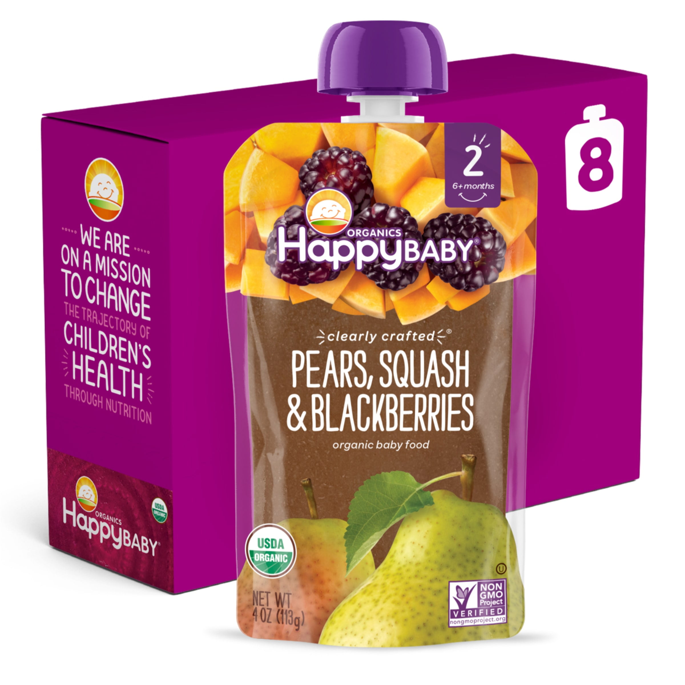 https://i5.walmartimages.com/seo/Happy-Baby-Organics-Clearly-Crafted-Stage-2-Pears-Squash-Blackberries-Organic-Baby-Food-4oz-Pouch-8-pack_8f0bb2ff-4b81-478d-a6d8-66e918cf0ee7.634f1328d685e94a3df6081394d585ae.jpeg