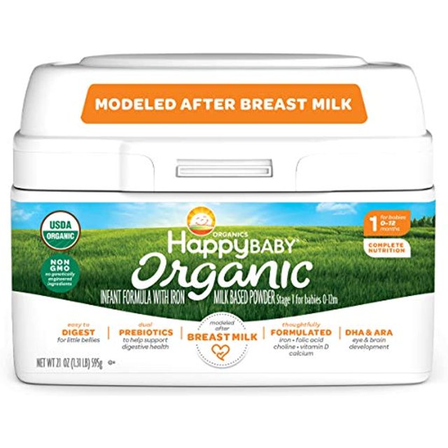 Happy Baby Organics, Stage 1 Organic Infant Formula with Iron Milk
