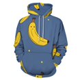 thumbnail image 1 of Happy Banana Pattern 3d Sweatshirts Hoodie Fashion Casual Personality Men's Women Street Hoodie Pullovers Long Sleeve Comfortable Top, 1 of 6