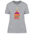 thumbnail image 1 of Happy Bday With Big Cake T-Shirt Women -Image by Shutterstock, Female Medium, 1 of 2