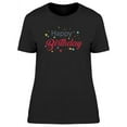 thumbnail image 1 of Happy Bday With Confetti T-Shirt Women -Image by Shutterstock, Female x-Large, 1 of 2