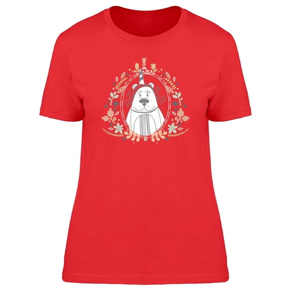 Happy Bear With Horn Oval Tee Women's -Image by Shutterstock