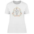 thumbnail image 1 of Happy Bear With Horn Oval Tee Women's -Image by Shutterstock, 1 of 2