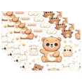 thumbnail image 1 of Happy Bears 12×18 inch Placemats Heat Resistant Washable Foldable Rectangular Placemats Set Decoration Indoor Outdoor for Kitchen Dining Table 4PCs, 1 of 8