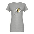 thumbnail image 1 of Happy Bee Design Shaped T-Shirt Women -Image by Shutterstock, Female Large, 1 of 2