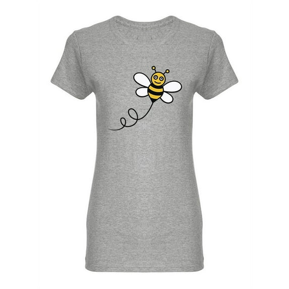 Happy Bee Design Shaped Tee Women's -Image by Shutterstock