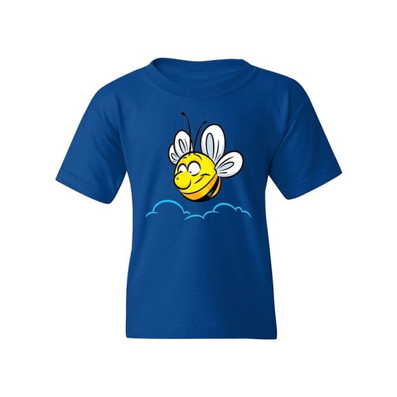 Happy Bee Flying T-Shirt Juniors -Image by Shutterstock, Small