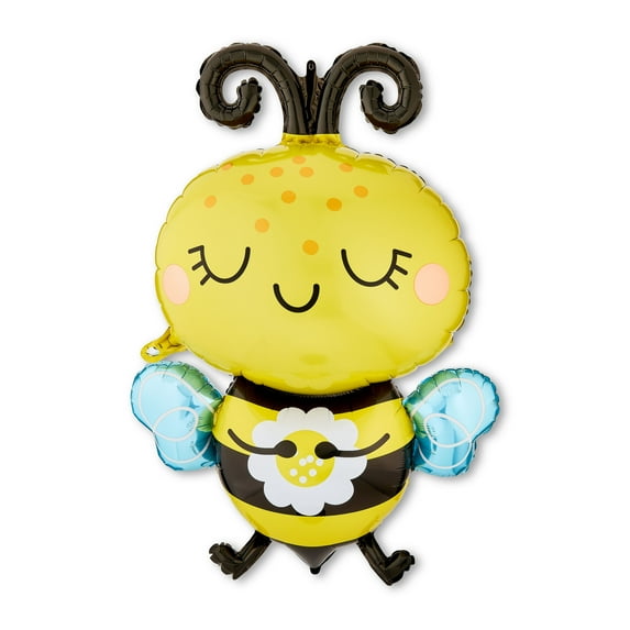 32" Yellow/Black Happy Bee Balloon, by Way To Celebrate
