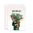 thumbnail image 1 of Happy Birds-Day Card – Colorful Cardinal Bouquet Design – Blank Inside, Envelope Included – Perfect for Birthdays, Bird Lovers, and Nature Enthusiasts, 1 of 2