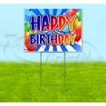thumbnail image 1 of Happy Birthday (18" x 24") Yard Sign, Includes Metal Step Stake, 1 of 6