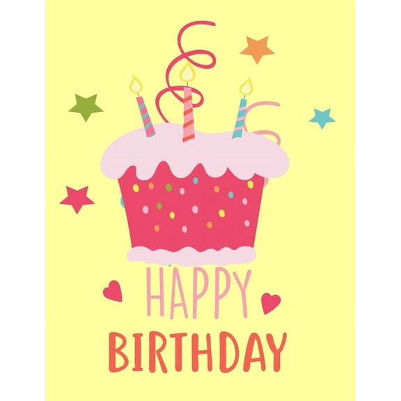 Happy Birthday: 8.5"x11" Fun Birthday Notebook. This Book Looks like a Birthday Card But More Fun! 100 Pages of Games Tic Tac Toe, Han