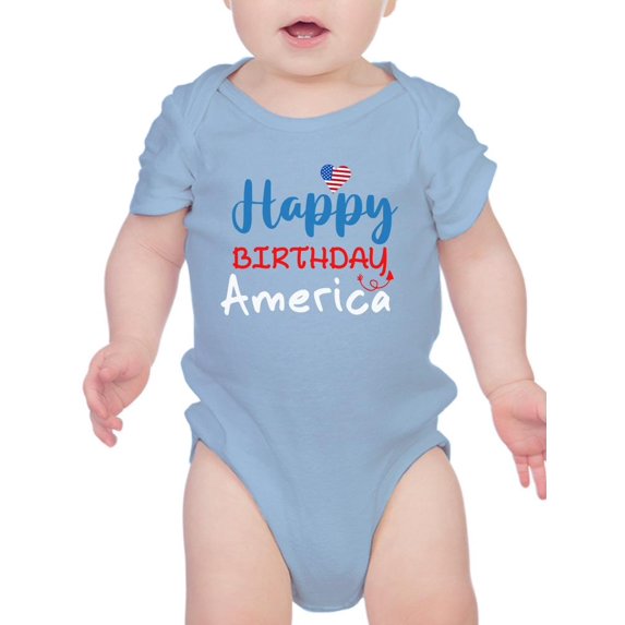 Happy Birthday America Bodysuit Infant -Image by Shutterstock, 6 Months