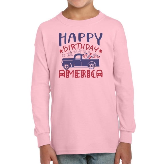 Happy Birthday America! Long Sleeve Toddler -Image by Shutterstock, 2 Toddler