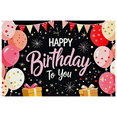 thumbnail image 1 of Happy Birthday Backdrop Banner Party Decorations Balloons Stars Gifts Celebration Background for Birthday Party Supplies Theme Photography Props, 1 of 7