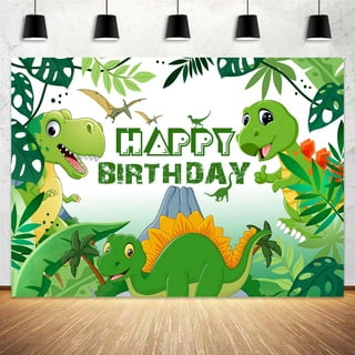Kids Green Gummy Bear Backdrop Happy Birthday Boys Party Cartoon