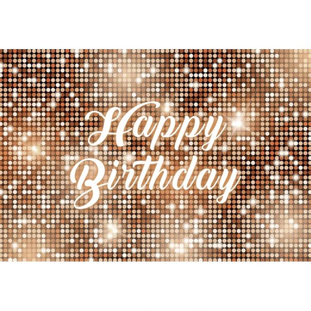 Happy Birthday Background Blue Pink Gold Glitter Stage Party Family