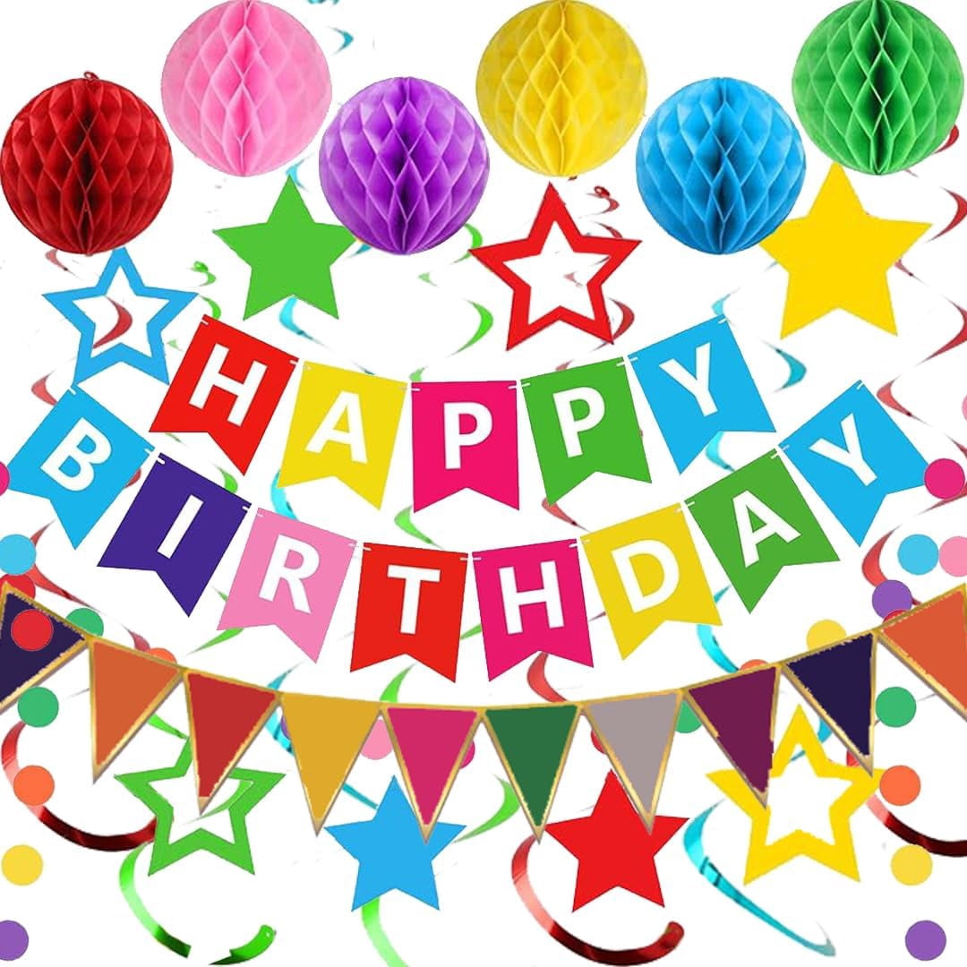 Happy Birthday Emoji Bunting Banner – Fun Party Decoration With Smileys