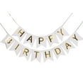 thumbnail image 1 of Happy Birthday Banner, Letters Fishtail Bunting Party Pull Flag Party Decoration Supplies, 1 of 5