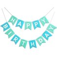 thumbnail image 1 of Happy Birthday Banner Party Bunting Colorful Signs for Rainbow Birthday Decorations Nursery Hanging Decor, 1 of 2