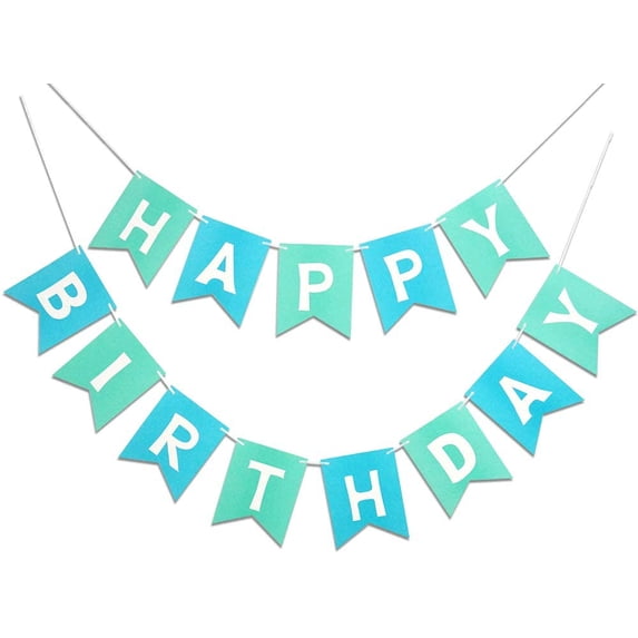 Happy Birthday Banner Party Bunting Colorful Signs for Rainbow Birthday Decorations Nursery Hanging Decor