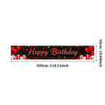 thumbnail image 1 of Happy Birthday Banner Red Balloons and Gifts Black Backdrop Party Decorations Photo Props Birthday Celebration Event Supplies Background, 1 of 8