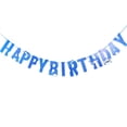 thumbnail image 1 of Happy Birthday Banner Shark Decor Banner for Gathering Kid Birthday Party (Blue), 1 of 5