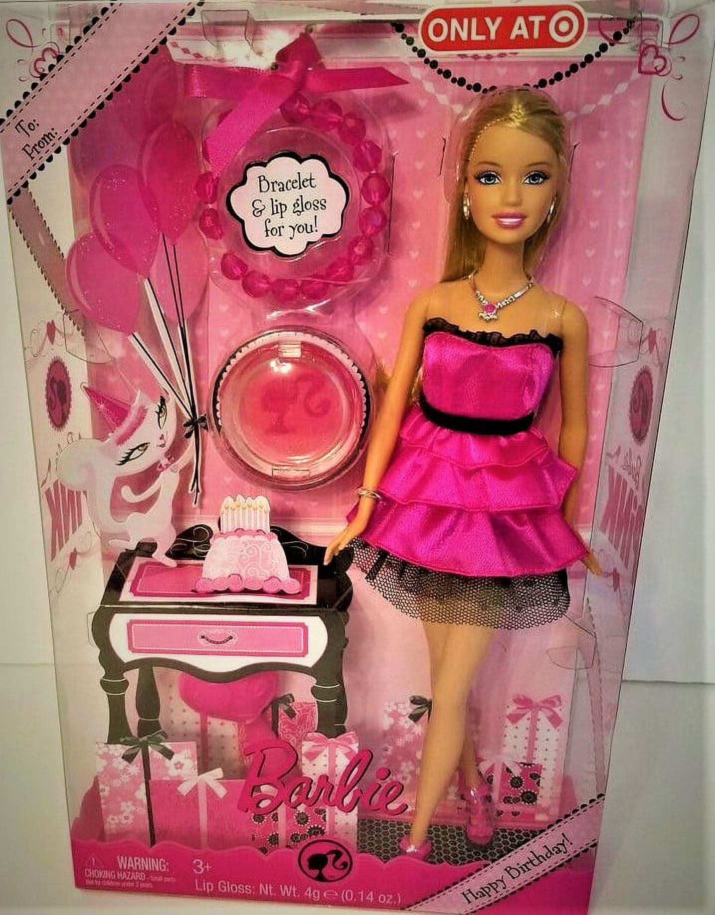 Happy Birthday Barbie Doll Figure