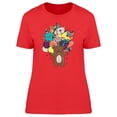 thumbnail image 1 of Happy Birthday Bear Doodles T-Shirt Women -Image by Shutterstock, Female Large, 1 of 2