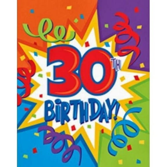 Various Birthday Blast 30th Birthday Invitations, Multicolor, 8 Pieces