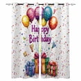 thumbnail image 1 of Happy Birthday Blackout Curtains for Bedroom Living Room Darkening Curtains 54 Inch Long Cartoon Colorful Balloon Gift Funny Short Curtain for Small Window Treatment Grommet Drapes 42"x54"x2, 1 of 9