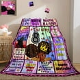 thumbnail image 1 of Happy Birthday Blanket - 8 Year Old Girls Gifts Princess Blanket, Birthday Blanket Gifts for Girls Daughter, African American Black Girl Throw Blanket for Kids Soft Blanket for Bed, 50"x40", 1 of 1