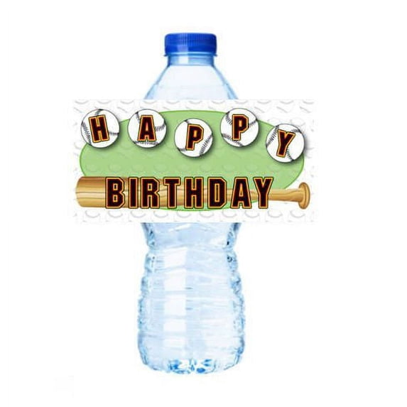 Happy Birthday Bowling Party Decorations 15ct Water Bottle Sticker Labels