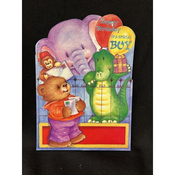 Happy Birthday Boy Greeting Card w/Envelope