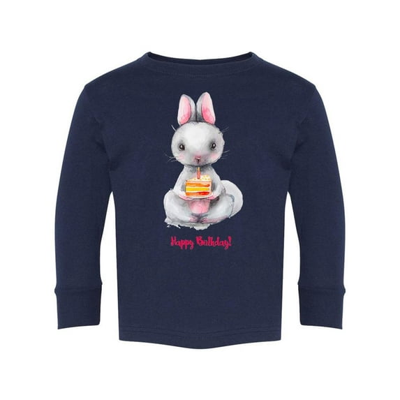 Happy Birthday! Bunny Long Sleeve Toddler -Image by Shutterstock, 2 Toddler